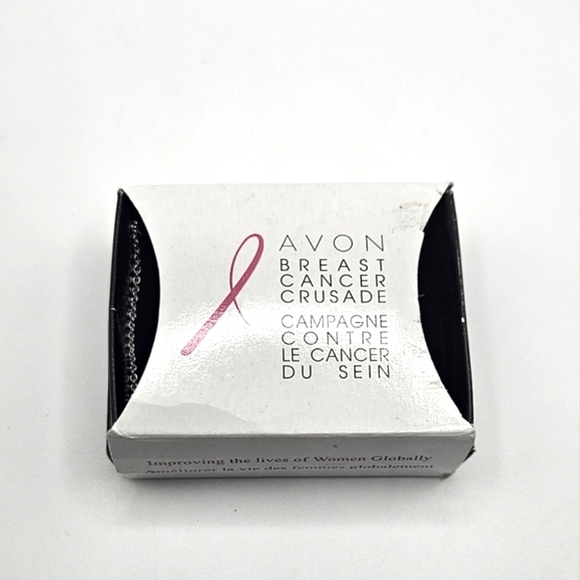 🆓️ FREE  ADD ON TO BUNDLE Necklace Avon Breast Cancer Awareness LOVE Ribbon - Picture 5 of 5
